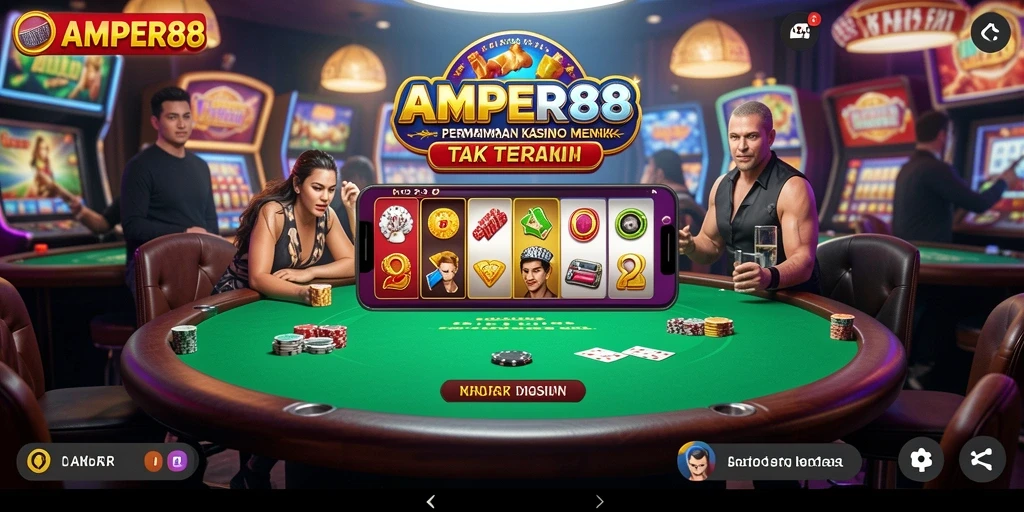 Tampilan gameplay di AMPER88 yang menampilkan keseruan Kasino.