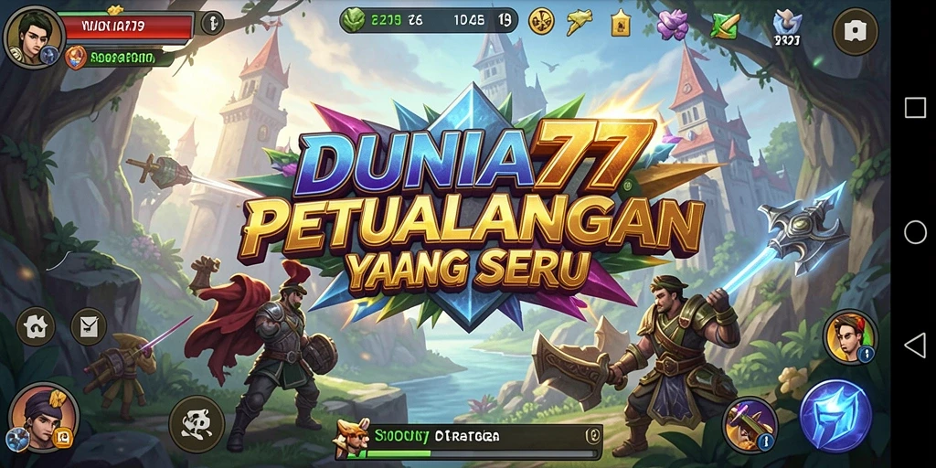 Tampilan gameplay DUNIA77 dengan grafis yang menarik.