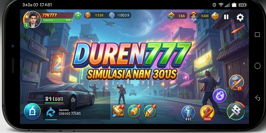 Tampilan gameplay DUREN777 yang menakjubkan dan interaktif.