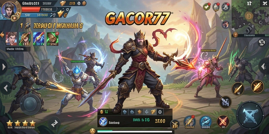 Tampilan gameplay GACOR77 yang menegangkan dan strategis.