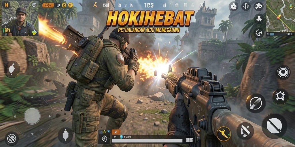 Tampilan gameplay HOKIHEBAT yang menegangkan dan mengasyikkan.