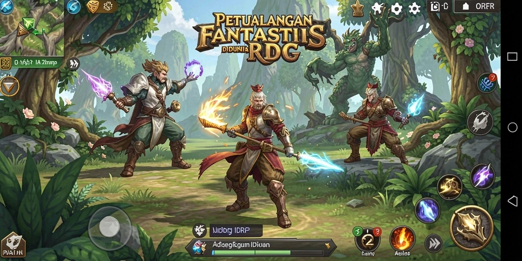 Tampilan gameplay RPG IDRRP yang mengasyikkan dan penuh tantangan.
