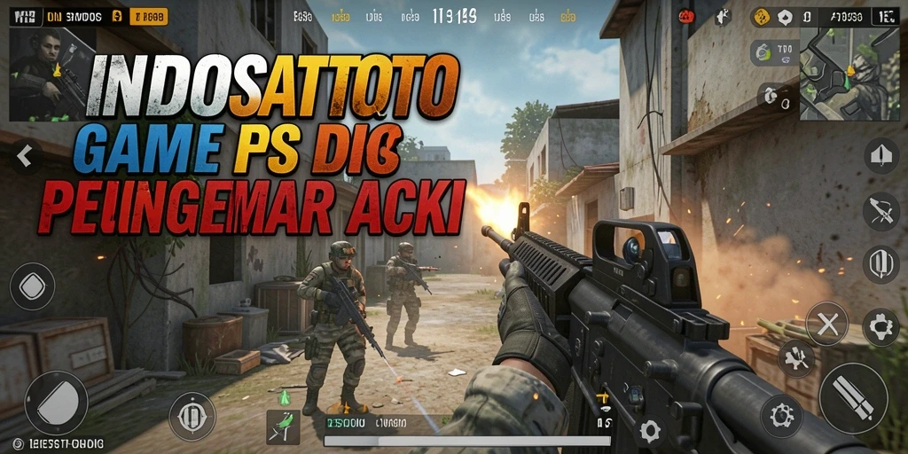 Tangkapan layar permainan <strong>INDOSATTOTO</strong> menampilkan aksi tembak-menembak yang mendebarkan.