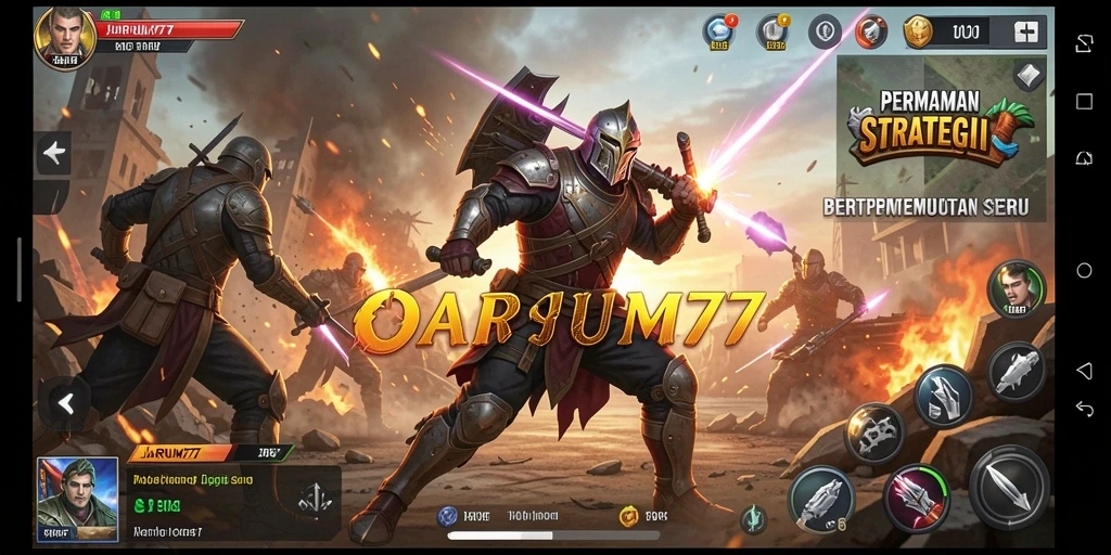 Tampilan menarik dalam gameplay strategis JARUM77.