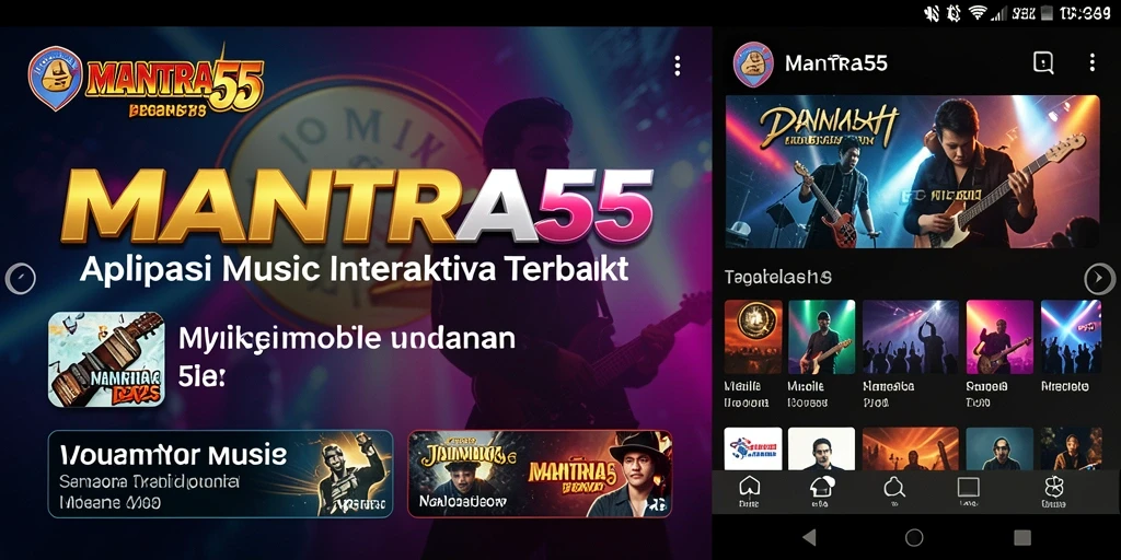 Tampilan gameplay interaktif MANTRA55 yang menarik dan menyenangkan.