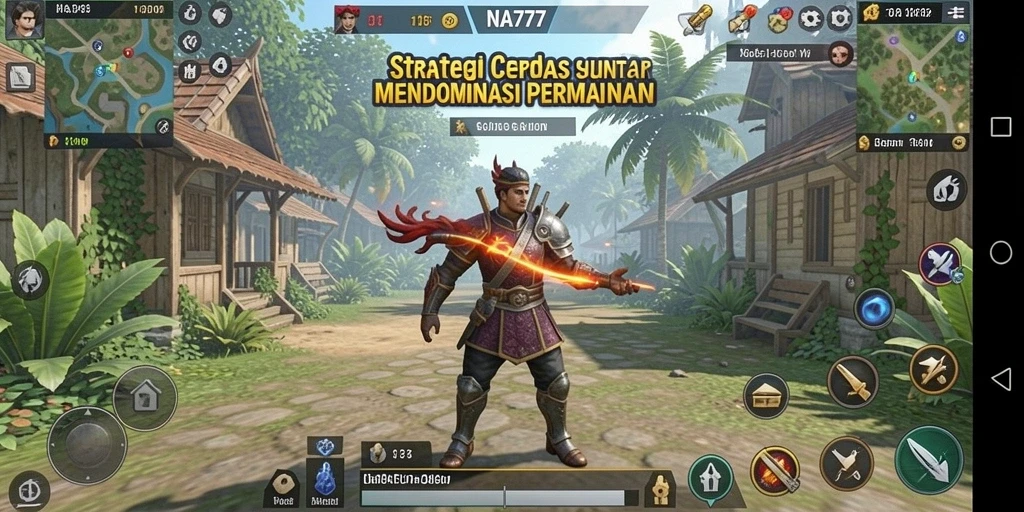 Screenshot NA777 menampilkan momen pertarungan strategis yang intens.