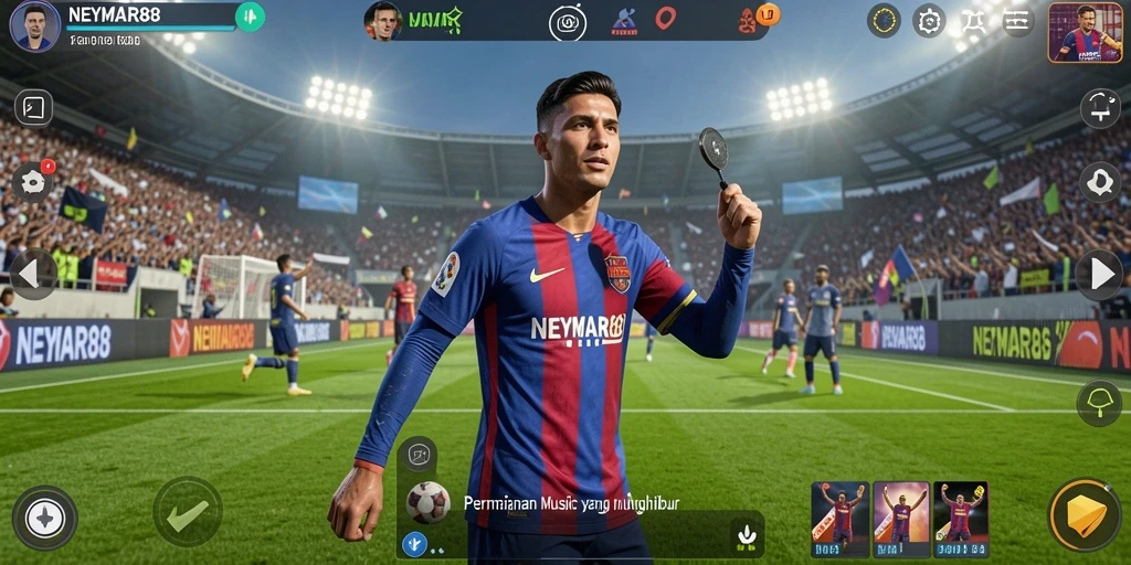 Gameplay NEYMAR88 yang seru dengan berbagai pilihan lagu.