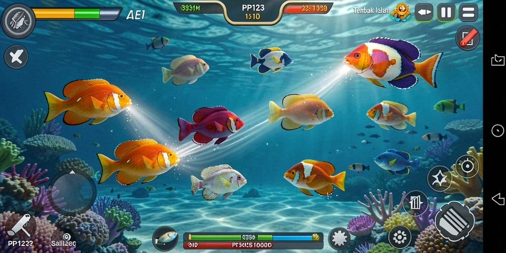 Gameplay seru Tembak Ikan di PP123 menunggu Anda.