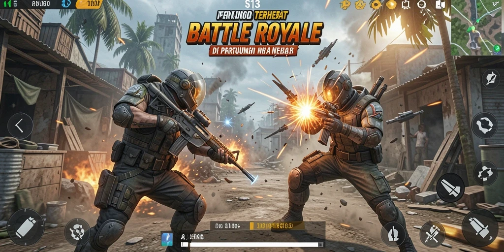 Gameplay intens di S13 dengan aksi Battle Royale.