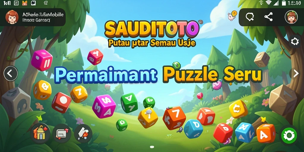 Screenshot SAUDITOTO menampilkan gameplay menarik dalam tantangan Puzzle.