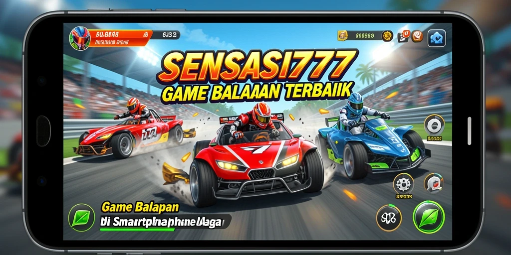 Tampilan gameplay balapan yang seru dan mendebarkan di SENSASI777.