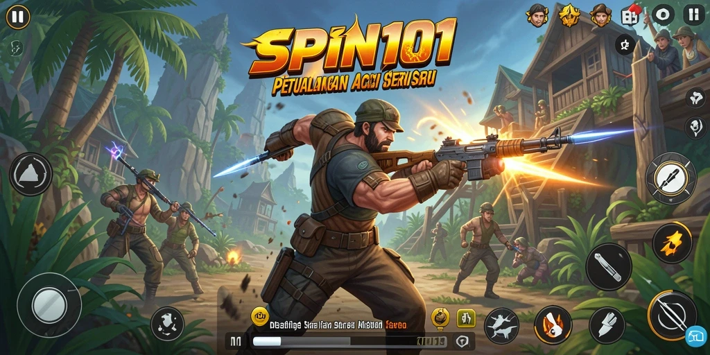 Tampilan gameplay SPIN101 yang menarik dan penuh aksi.