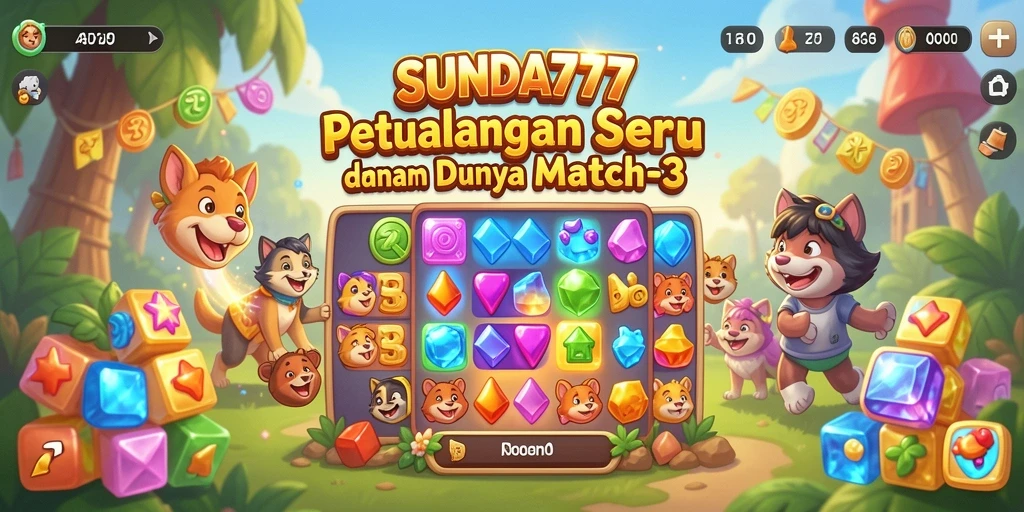 Tampilan seru gameplay SUNDA777 yang menantang pemain untuk mencocokkan warna.