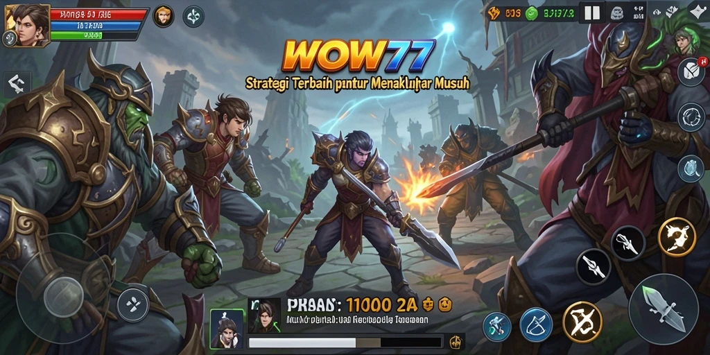 Gameplay seru dalam WOW77 dengan pertempuran strategis.